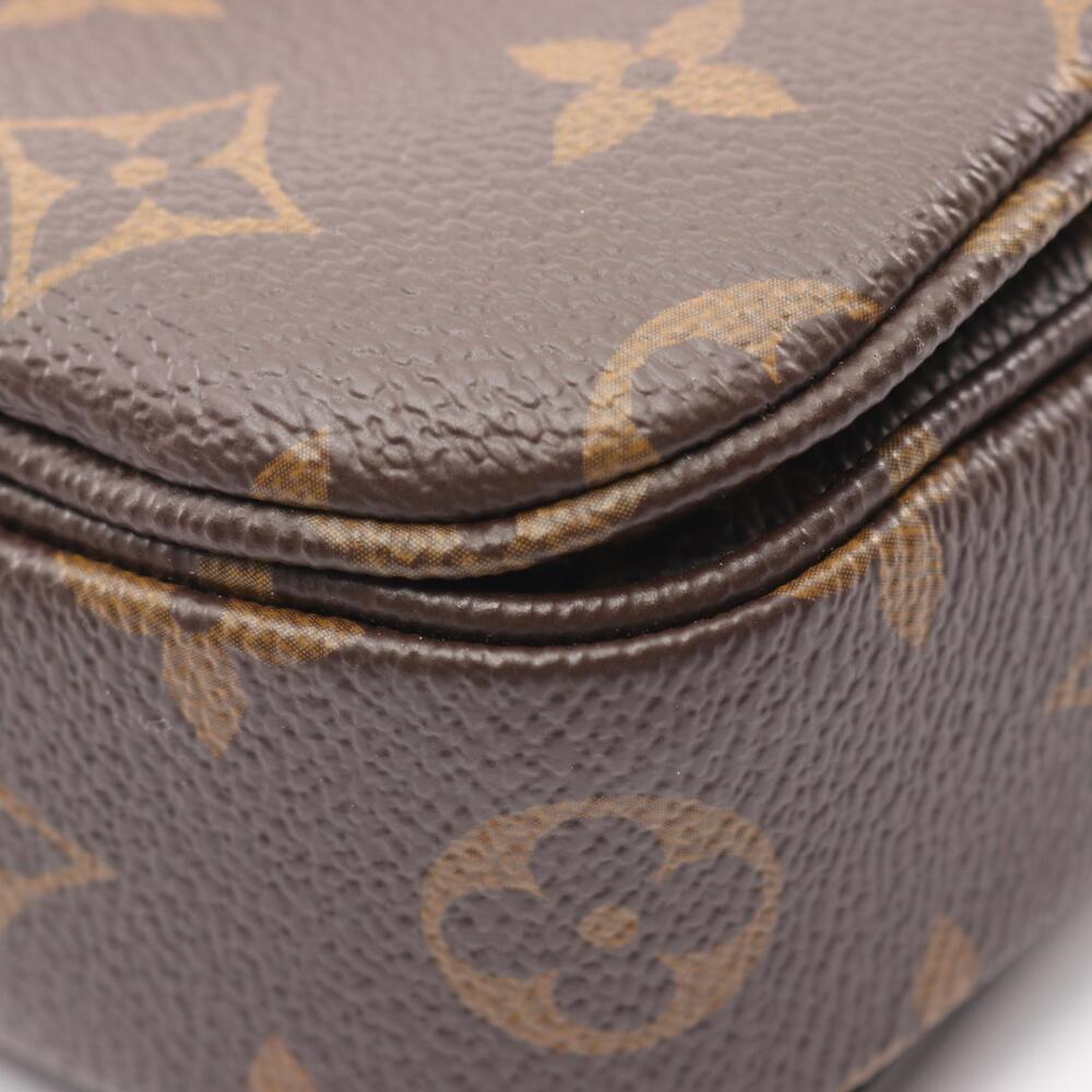 Louis Vuitton Pochette Metis Monogram Handbag Canvas Leather Brown - Picture 6 of 9